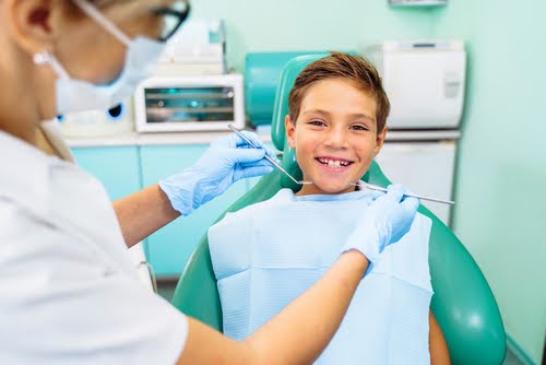 young teen on the dental chair